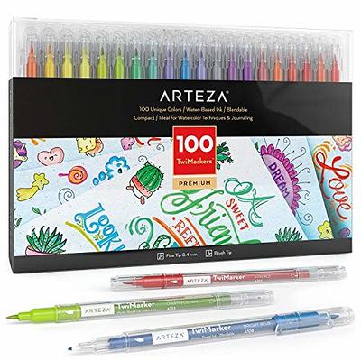 Diuraa 72 Dual Tip Brush Markers Art Markers For Artists,Coloring Pens  Brush Fine Tip Markers For Kids Adult Coloring Books Ca