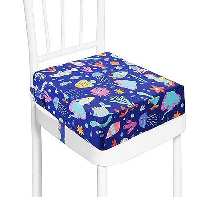 Child Dining Chair Booster Cushion Toddler Booster Seat For Dining Table  Double Straps Washable Cushion Increasing Cushion Fo - AliExpress