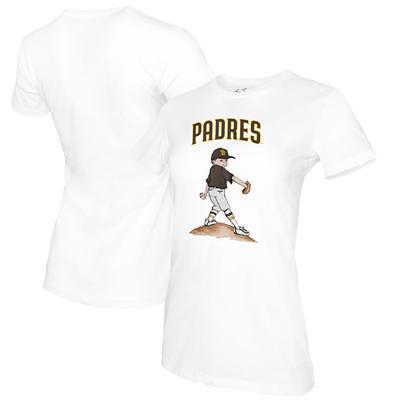 Padres Manny Machado T-Shirt from Homage. | Brown | Vintage Apparel from Homage.
