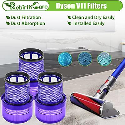 Leadaybetter for Dyson V11 Filter Replacement, V11 Animal Torque Drive  Complete Extra V15 Detect Cordless Vacuum Cleaner, Compare to Part No.