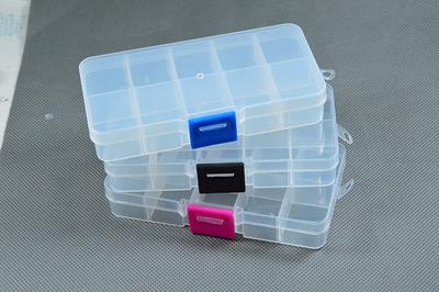 Thintinick 24 Pack Rectangular Plastic Storage Containers Box with Hinged  Lid for Beads and Other Small Craft Items, Mixed Sizes (Blue)