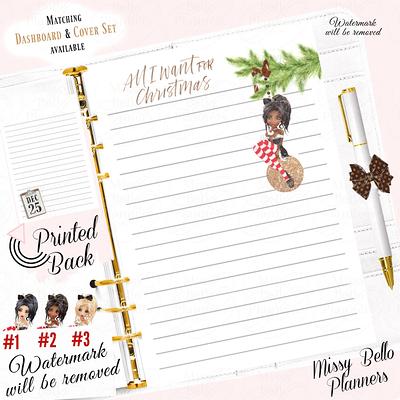 PRINTED Notes Planner Refill Pages Personal Size Printed 