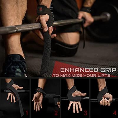 Padded Weight Lifting Straps Deadlift Straps with Wrist Support, Gym Wrist  Straps for Weightlifting and Workout, Lifting Grips Hand Straps for Men