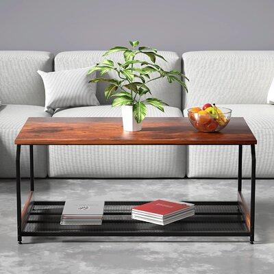 Chunky Wooden Coffee Table With Storage