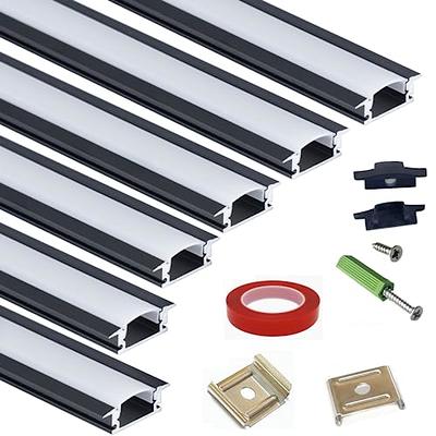 Black U01 9x23mm U-Shape Internal Profile Width 12mm LED Aluminum Chan –  LightingWill