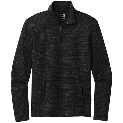 OGIO Men's Big Custom Logo Flux Quarter Zip Pullover - Blacktop Heather ...