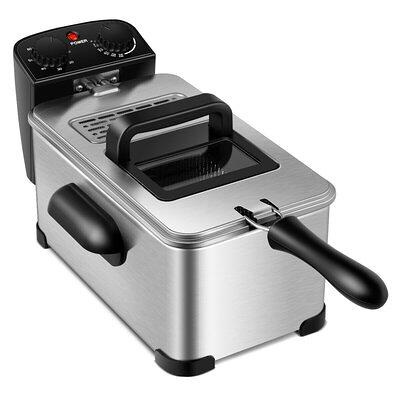 Keyoumi 3.2 Liter Indoor Turkey Deep Fryer with Timer Keyoumi