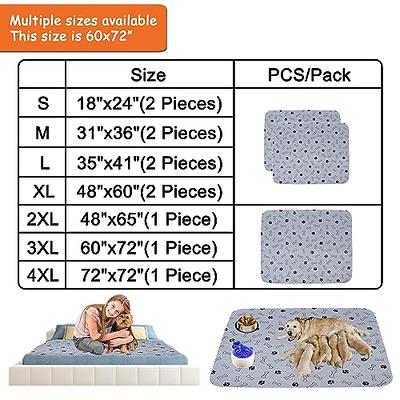 1pc Water-absorbing & Tpu Waterproof Pet Pee Pad, Gray, Reusable