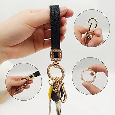 Idakekiy Key Chain, Leather Car KeyChain Universal Key Fob