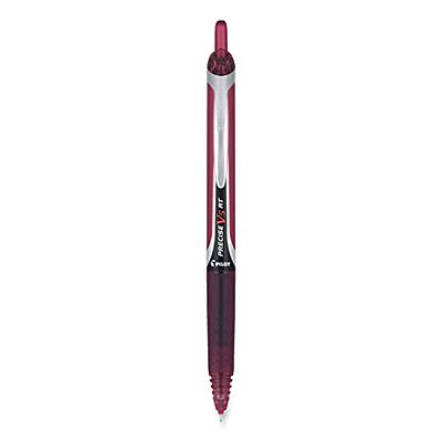 PILOT Precise V5 RT Refillable & Retractable Liquid Ink Rolling Ball Pens, Extra  Fine Point (0.5mm) Burgundy Ink, 12-Pack (15137) - Yahoo Shopping