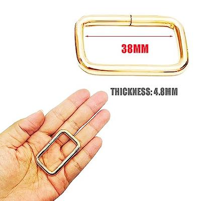 D Ring For Purse Strap Hardware, 1.5 Inch Buckle Metal Rings Rectangle  Buckle, 8pcs Rectangle Square Carabiner Strap Hardware for Bag Making Purse  Handbag Strap Webbing Belt Leathercraft-Gold - Yahoo Shopping