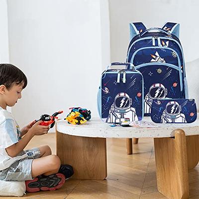 Kids Backpack for Boys Girls Space Preschool Bookbag with Lunch Box Pencil  Case Set Toddler Backpacks Kindergarten School Bags (Astronaut-Navy Blue) -  Yahoo Shopping