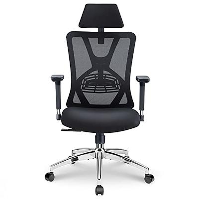 Ergonomic Office Chair Mesh - Seat Depth Adjustable Home Office Desk Chair  High Back with Lumbar Support - Computer Chair with Footrest & Headrest -  Yahoo Shopping