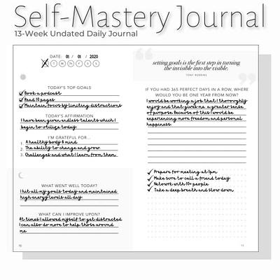 Daily Positivity Journal For Happiness, Wellness, Mindfulness & Self Care -  Inspirational Journals To Write In, Writing Prompt Journal & Guided