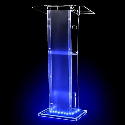 Acrylic Podium Pulpit Conference Church Black Stand Lectern Pulpit Office 