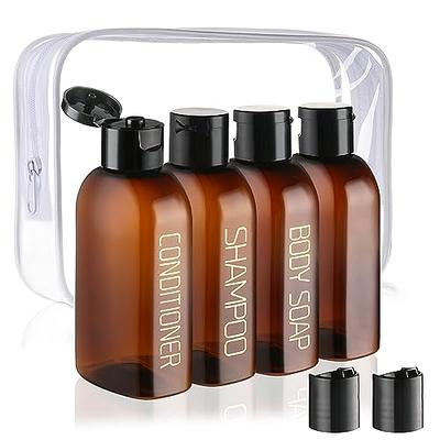  Kitchen GIMS Travel Bottles for Toiletries 5 Pack 3.4 oz Travel  Bottles TSA Approved Travel Size Bottles with Flip Cap Plastic Travel  Bottles Leak Proof Travel Containers with Clear Toiletry Bag 