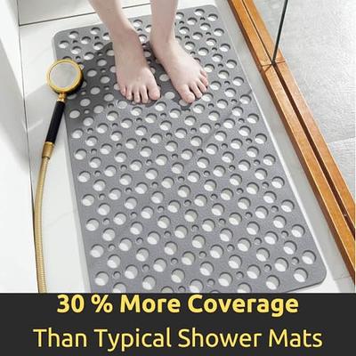 Shower Mat Non-Slip Bathtub Mat - Bath Mat For Tub Without Suction