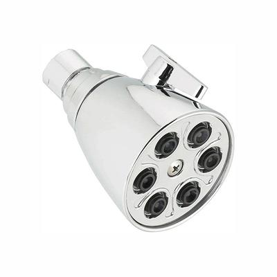 3-Spray Patterns 3.5 in. Single Wall Mount Fixed Shower Head in Chrome