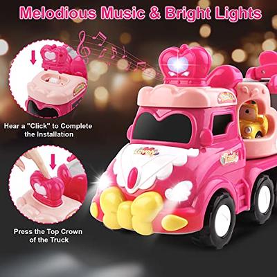 5 in 1 Carrier Truck Toys for Toddlers Ages 1-6, With Music & Lights - Pink  Birthday Gifts for Girls - Yahoo Shopping