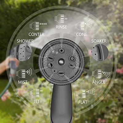 AQUAZILLA Retractable Garden Hose Reel 120ft +6FT 1/2, Durable Wall Mounted Water Hose Reel- Smooth Automatic Rewind, Lock Hose in Any Lenght