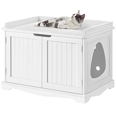  Homhedy Cat Litter Box Enclosure,Litter Box Furniture