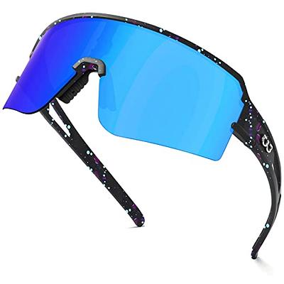 ZHA ZHA Youth Baseball Sunglasses, UV400 Protection Cycling Glasses,  Polarized Fishing Sunglasses for Men Women Youth, Blue - Yahoo Shopping