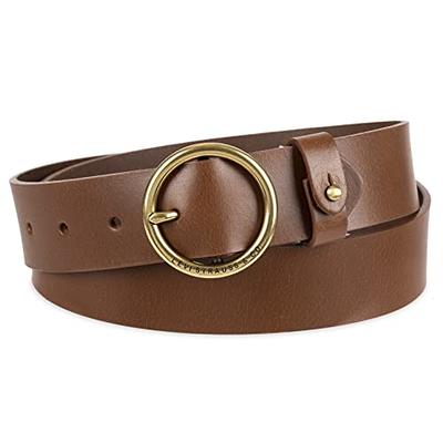 Levi's Women's Circular Center Buckle Leather Belt