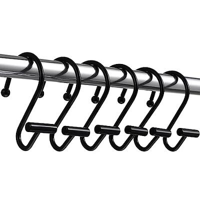 12pcs Shower Curtain Hooks, Shower Rod Hook, Rust-proof Iron Shower Rings  For Curtain Bathroom Shower Rods, Bathroom Accessories