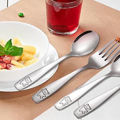 6 Pieces Toddler Utensils Kids Silverware Stainless Steel Toddler Forks and Spoons  Set, Metal Children's Safe Flatware Kids Cutlery Set, 3 x Child Forks, 3 x Children  Spoons - Yahoo Shopping