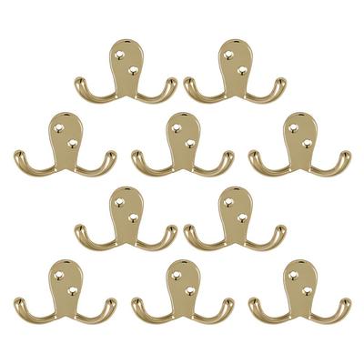 Design House 10-Pack 2-Hook 0.65-in x 1.65-in H Oil Rubbed Bronze