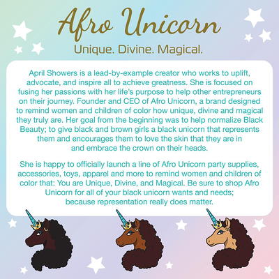 Afro Unicorn 56 Piece Mega Set includes glasses, party necklace, nail  polish, soft fury sleep mask, hair knockers, sticker earrings, and a satin  carry bag - Yahoo Shopping