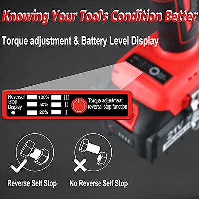 AOBEN 21V Cordless High Torque Impact Wrench 1/2 inch, Powerful