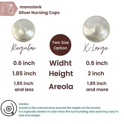  The Original Silver Nursing Cups - Nipple Shields for Nursing  Newborn - Newborn Essentials Must Haves - Nipple Covers Breastfeeding - 925  Silver (2 Count (Pack of 1)) : Baby