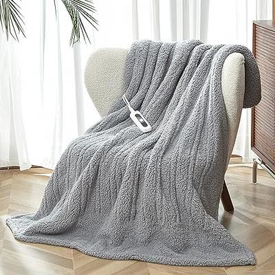 SNUGSUN Heated Throw Blanket Double Sided Sherpa, Soft Heating Electric  Blanket for Bed, Automatic Safety System, 6 Heating Levels & 4 Hours Auto- Off, 50x60 Arctic Grey - Yahoo Shopping