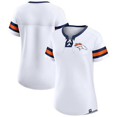 New Era Women's Denver Broncos Panel Boxy Navy T-Shirt