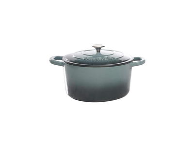 Crock-Pot 5 Quart Round Enamel Cast Iron Covered Dutch Oven Food Cooker,  Blue - Yahoo Shopping