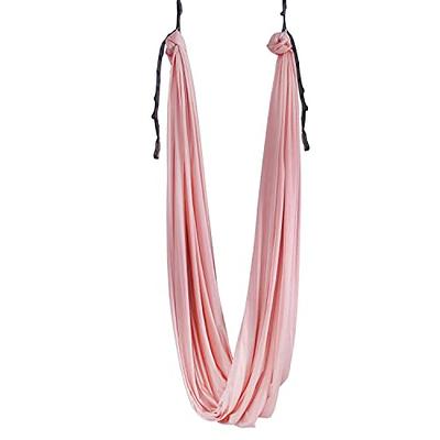 Aerial Yoga Hammock 5.5 yards Premium Aerial Silk Fabric Yoga Swing for  Antigravity Yoga Inversion Include Daisy Chain ,Carabiner and Pose Guide