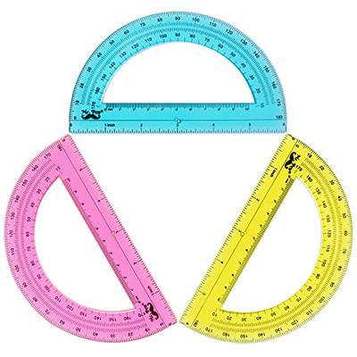  Operitacx 2pcs Line Drawing Ruler Clear Ruler 12 Inch