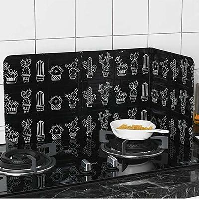 Splatter Guard for Cooking Stainless Steel Anti Grease Splatter Shield for Stove Top, Foldable Kitchen Backsplash Protector Screen Board, 2 Sided/3
