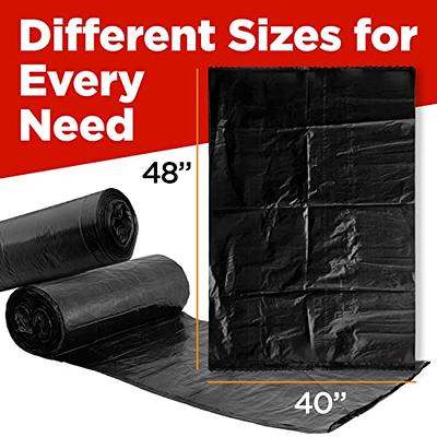 Aluf Plastics 40-45 Gallon Trash Bags Heavy Duty - Huge 100 Pack - 2.0 Mil Th