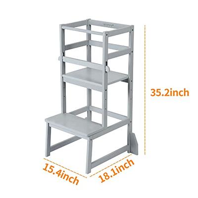 2 Tier Mesh Helper Shelf Tower, White