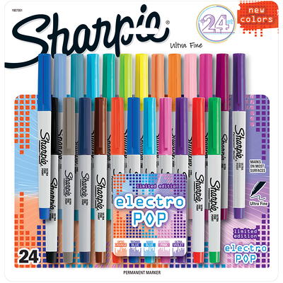 Sharpie Retractable Permanent Marker Ultra Fine Tip Assorted Colors 8/Set  1742025