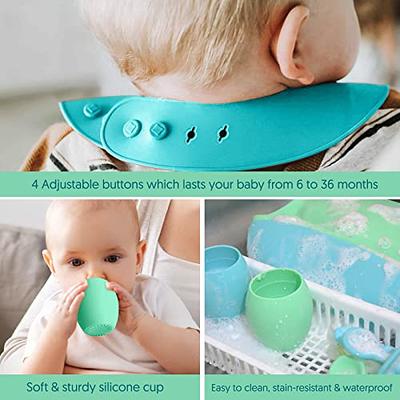 Upwardbaby 2 Silicone Baby Cups for Toddler Transition - Training Cups for Baby