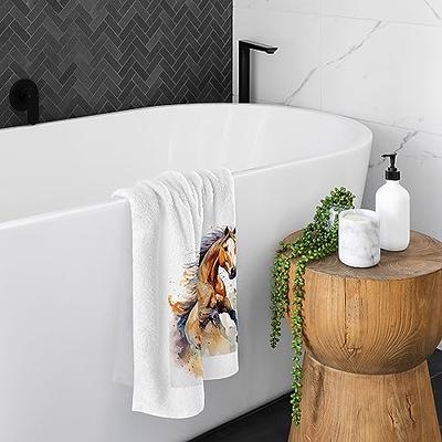Plush Towel Turkish Cotton Hand Towel for Bathroom, Denim & 16 x 30 Luxury Bath Hand Towel, Soft and Absorbent Drying Towel