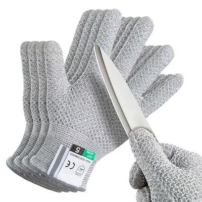 Dowellife Medium Grey Protective Gloves with Cut Resistance, Machine  Washable 