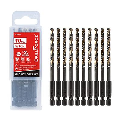 Black & Gold Impact Ready Drill Bit 1/4