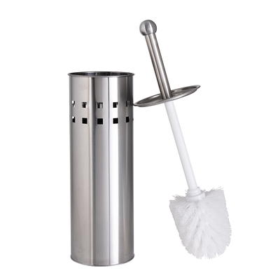 Deluxe Aluminum Handle Toilet Brush With Fully Removable Liner White - Bath  Bliss : Target