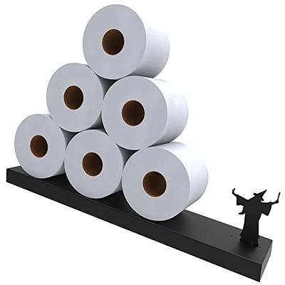 mDesign Plastic Toilet Paper 3-Roll Storage Organizer with Cover