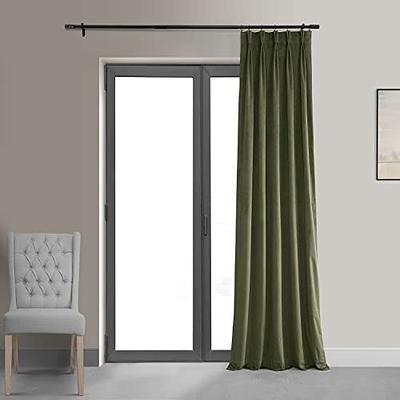 Hiasan Grey Blackout Curtains with Sheer Overlay, Grommet Thermal