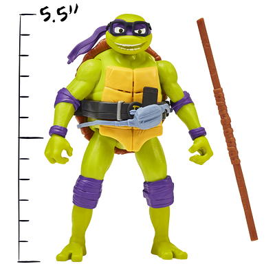 Teenage Mutant Ninja Turtles: Mutant Mayhem 5.5 Leonardo Deluxe Ninja Shouts Figure by Playmates Toys